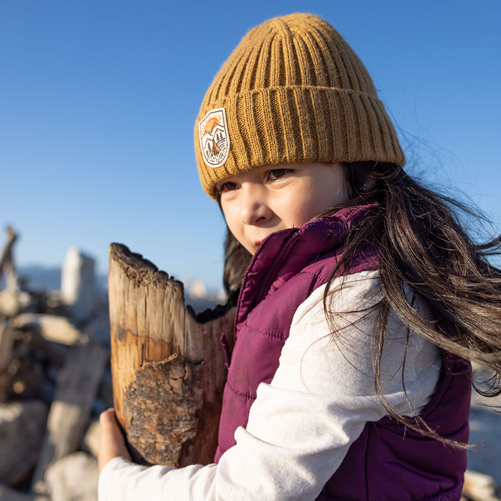 美國《Sunday Afternoons》Kids' Feel Good Beanie 兒童 布章壓克力針織保暖帽 (M/L)