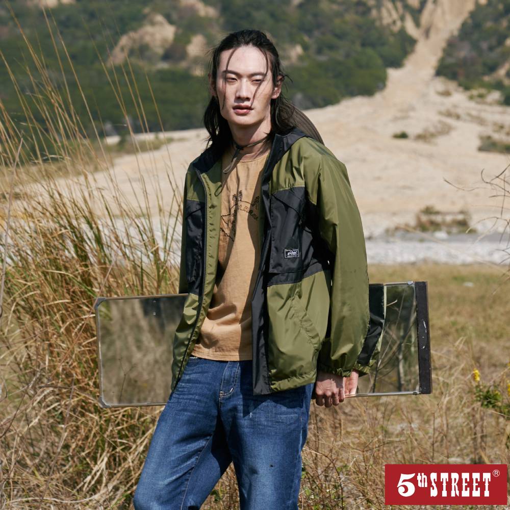 男裝 戶外機能設計外套 橄欖綠 (510616) 【5th STREET】【年貨節全館390起】 最高折426