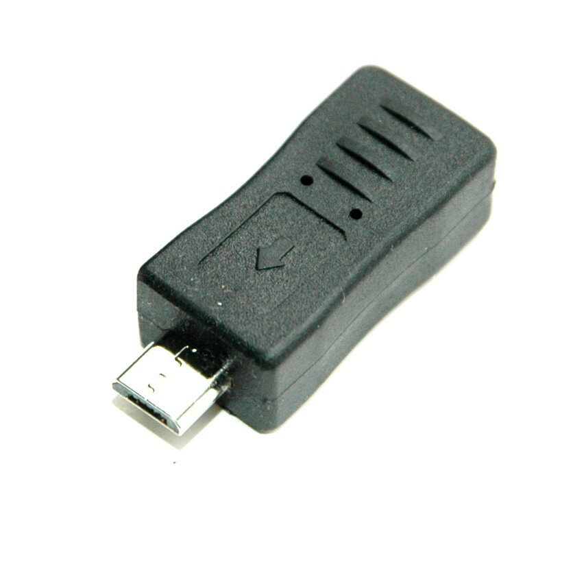 fujiei Micro USB公轉Mini USB母直頭 轉接頭 (Micro B公對mini 5pin 轉換頭)