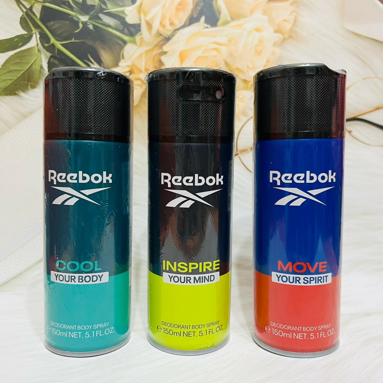 REEBOK 男性體香噴霧 150ml 清新活力 清新水能量 超越自我 多款供選
