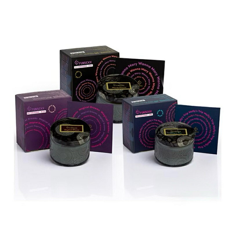 Play&Joy Funsexx 情趣大麻籽精油按摩蠟燭 90g 情趣蠟燭 BDSM 大豆蠟