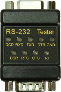 [3美國直購] 連結測試儀 Cablemax RS-232 LED link Tester DB-9 Male to DB-9 Female