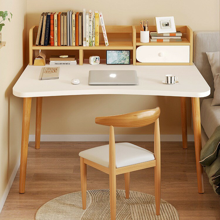 【免運】美雅閣| 書桌書架一體簡易出租屋小桌子臺式電腦桌臥室家用學生寫字辦公桌