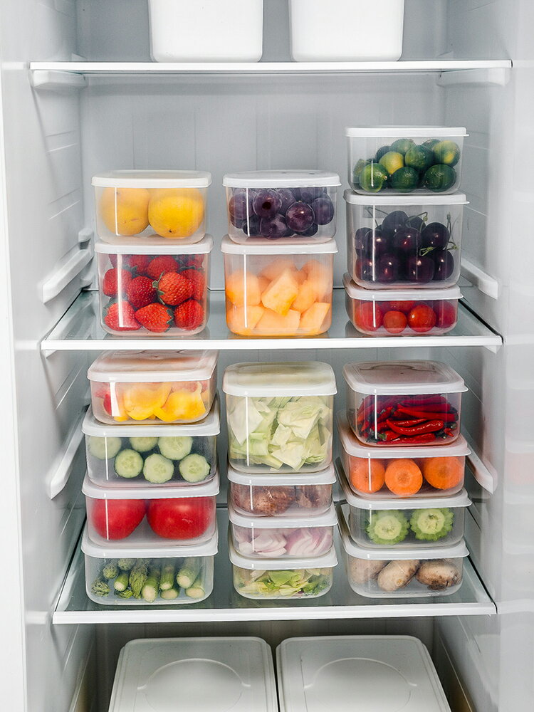 進口銀離子保鮮盒家用水果收納盒冰箱專用食品塑料密封盒