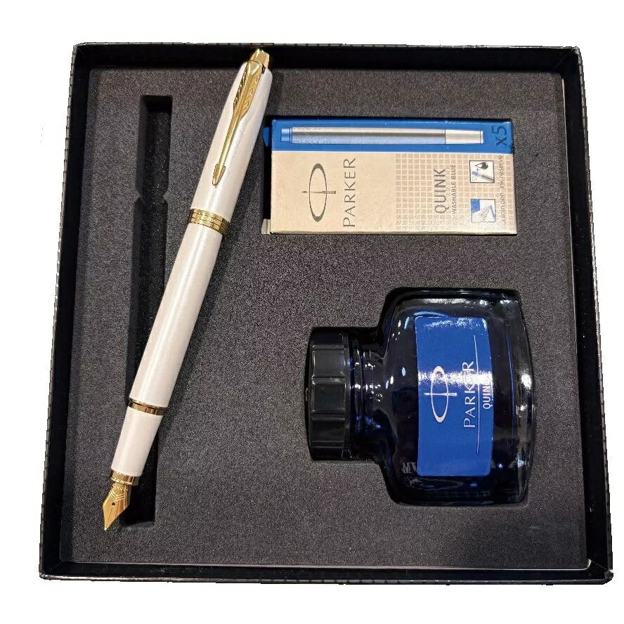 PARKER 派克 IM金屬系列 限量版 珠光白 鋼筆啟程禮盒(免費刻字)