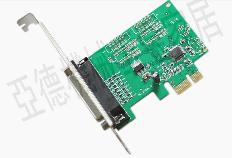 PCI-E並口卡 pcie轉並口 25針lpt口 列印機接口卡 PCIE列印機卡【亞德機械五金家居】