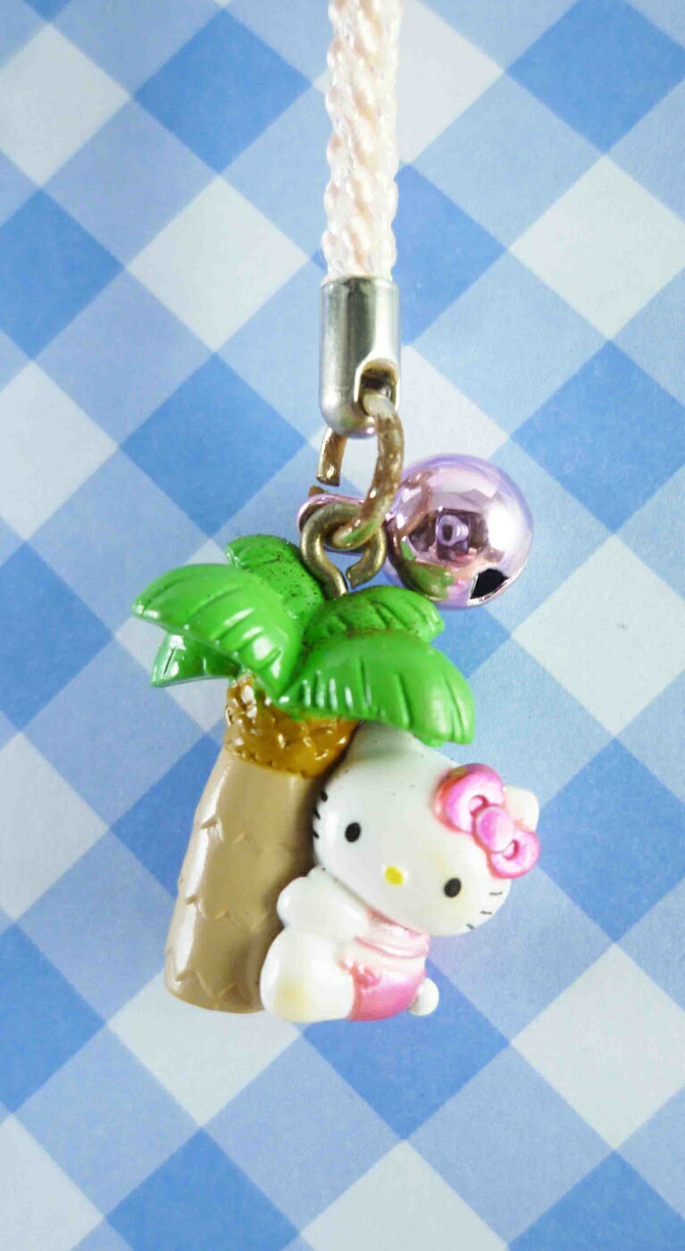 【震撼精品百貨】Hello Kitty 凱蒂貓 限定版手機吊飾-椰子樹 震撼日式精品百貨