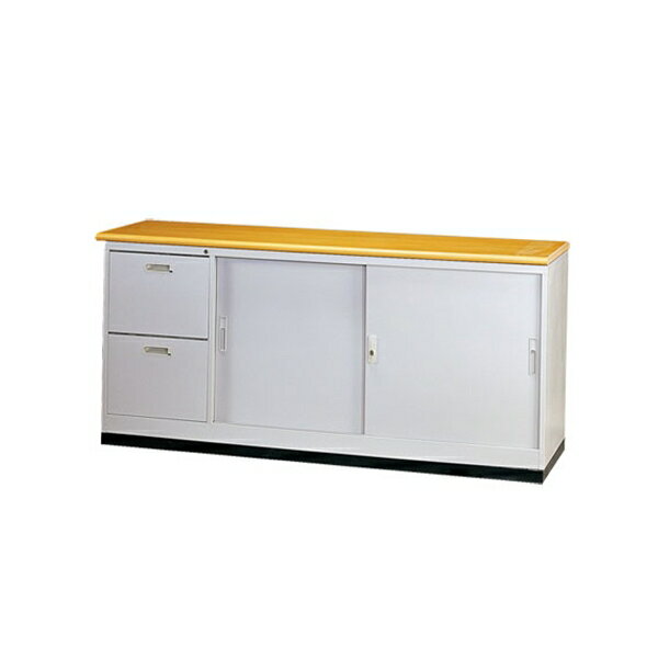 【YUDA】JSA176W2S二抽二門六尺隔間櫃/鐵櫃(含腳座木紋面板) 文件櫃/展示櫃/公文櫃