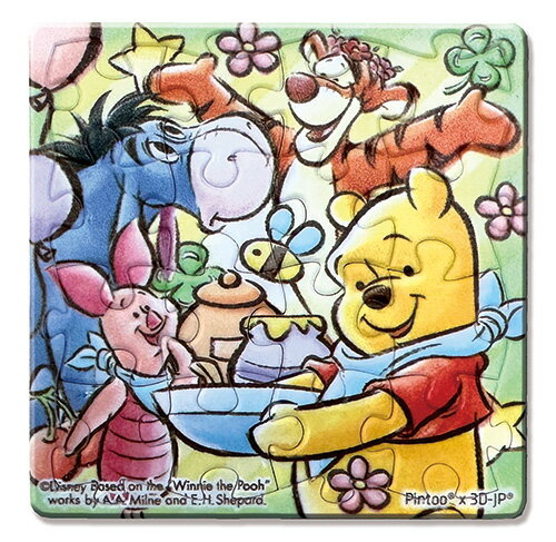百耘圖 - HPD0116004 Winnie The Pooh小熊維尼(1)拼圖磁鐵16片(方)