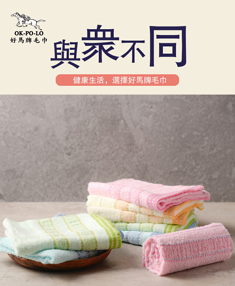 彰化水五金║台灣製造純棉雙橫條色紗吸水毛巾12入組/信發行