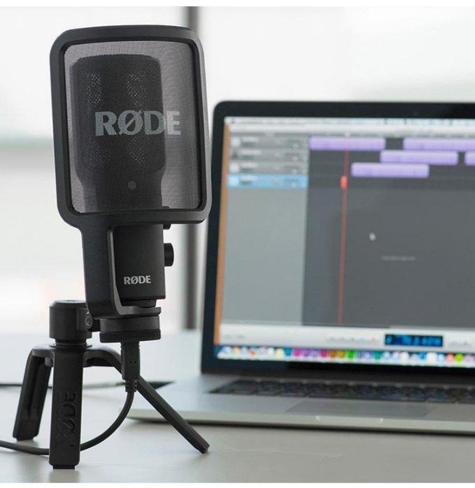免運費 RODE NT-USB NTUSB 電容式麥克風 錄音室級 附防噴罩 麥克風桌架【唐尼樂器】