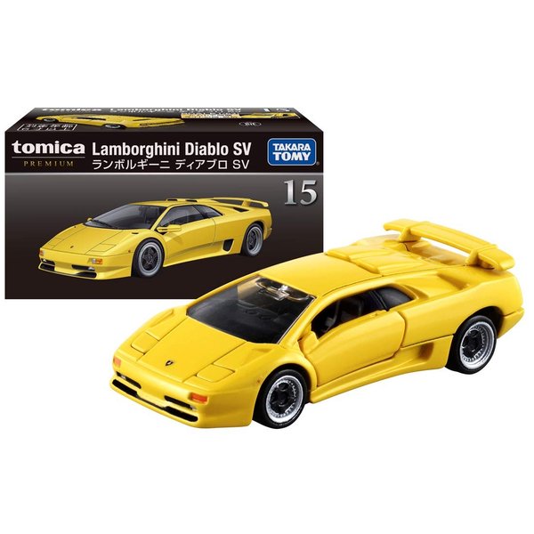 大賀屋 日貨 多美 TP15 藍寶堅尼 小汽車 模型 黑盒 Diablo SV TOMICA 正版 L00011695