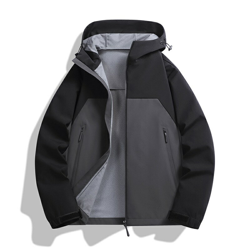 現貨+預購 衝鋒衣防風夾克-戶外連帽登山機能男女外套7色74kn71【獨家進口】【米蘭精品】