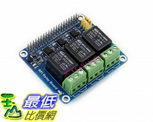 [106美國直購] NEW Raspberry Pi Expansion Board Power Relay Module for Raspberry Pi 3 2 Model B B+