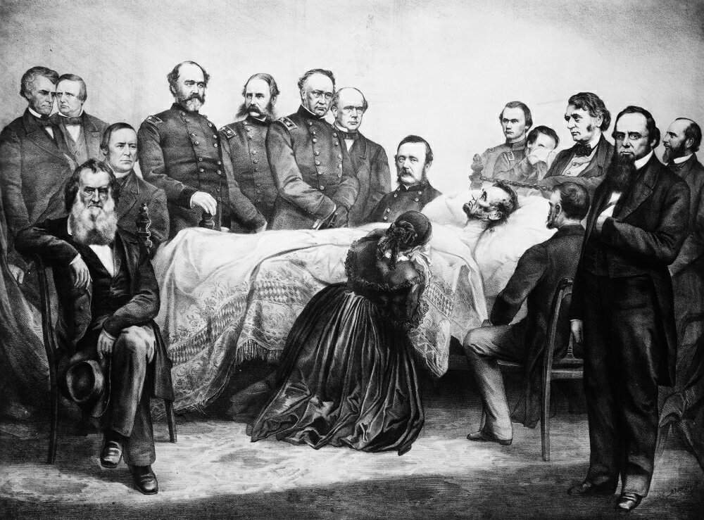 Posterazzi Death Of Lincoln 1865 Nthe Deathbed Of President Abraham