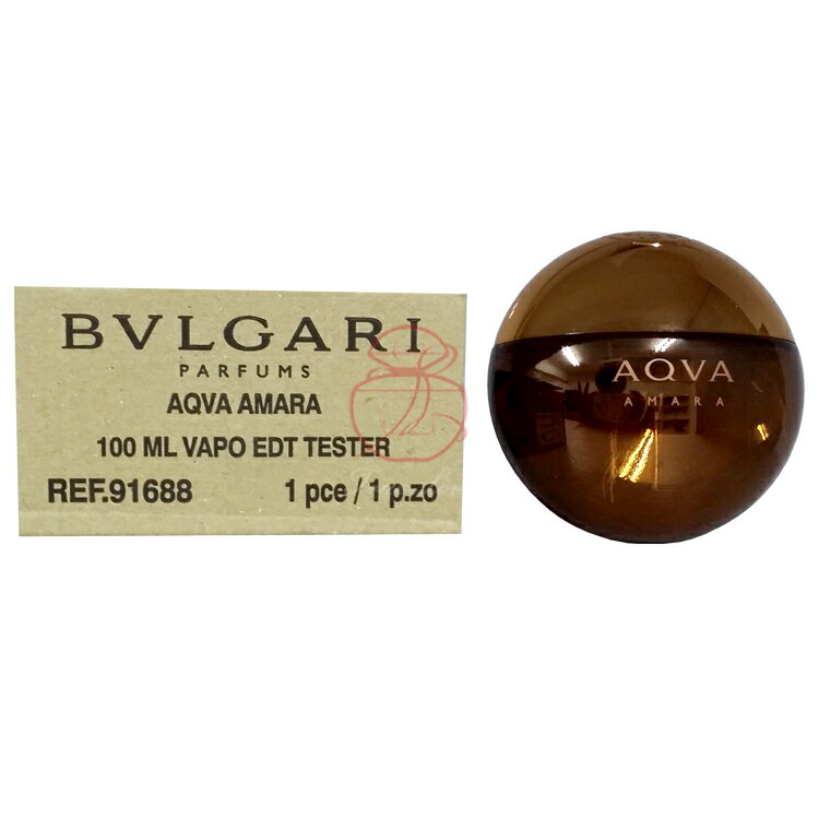 寶格麗 BVLGARI AMARA 豔陽水能量男性淡香水 TESTER 100ML☆真愛香水★