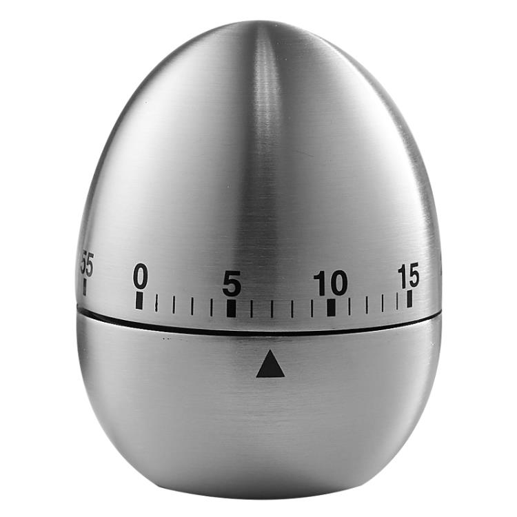 廚房計時器定時器提醒器不銹鋼蛋形倒計時器機械鬧鐘廚房工具用品「限時特惠」