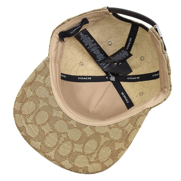 COACH 經典滿版老花棒球帽帽子遮陽帽CH400 咖啡色(現貨)▷指定Outlet