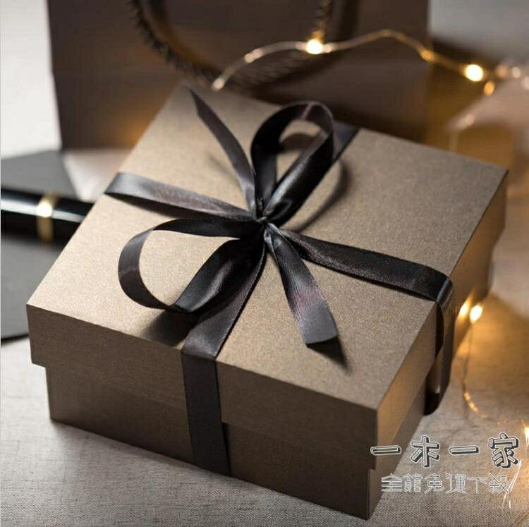 禮物盒 送男友儀式感禮品盒ins風男生款高級生日禮盒空盒子包裝盒