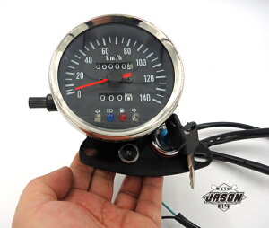 GN125WY125摩托車復古改裝里程表帶油表轉向遠光 新款指針
