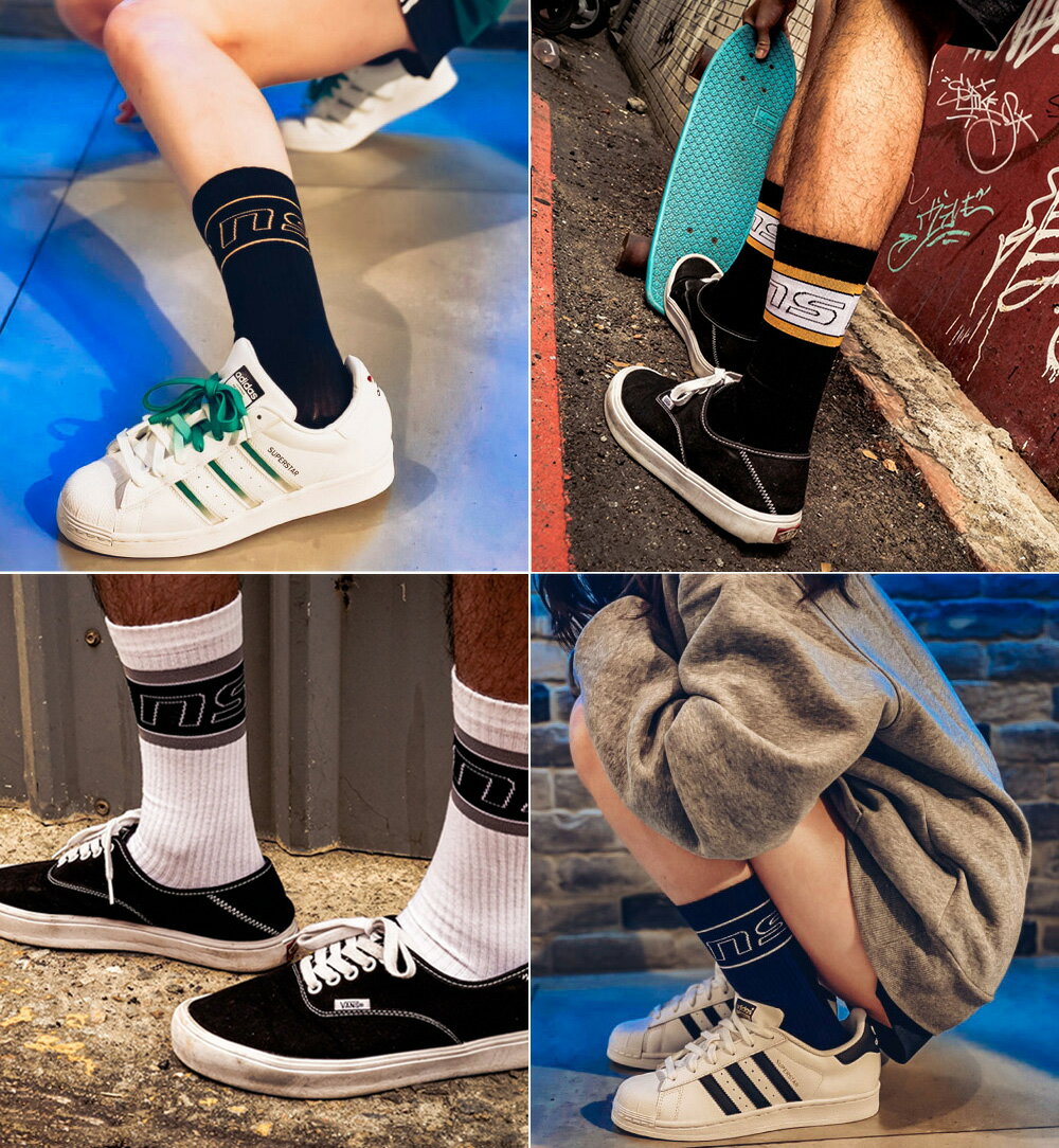 new sport 鈕斯勃 運動長襪 透氣萊卡編織 襪子 抗菌除臭 風格長襪 男襪 休閒長襪 女襪 4