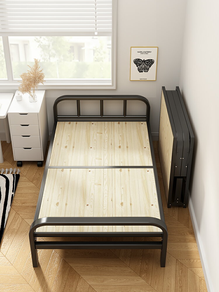 折疊床單人床家用加床成人1.2米簡易小床宿舍午休辦公室硬板鐵床