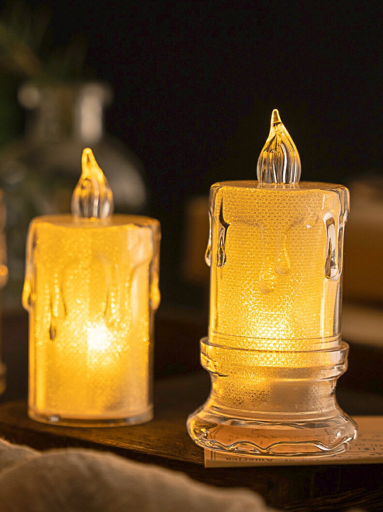 電子蠟燭 蠟燭 電子蠟燭仿真發光浪漫婚禮布置生日派對會所情人聖誕節LED蠟燭燈