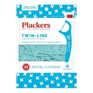 【牙齒寶寶】【買一送一】美國 普雷克 Plackers 派樂絲 雙線美白牙線棒 35入袋裝一入