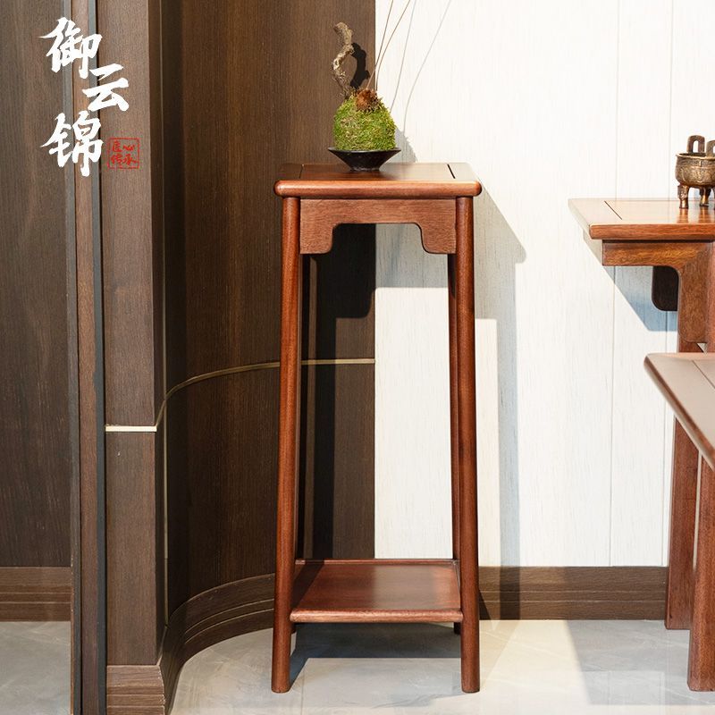 免運 可開票 超低價 實木花架客廳落地式花幾現代定製新中式架子多層仿古 快速發貨