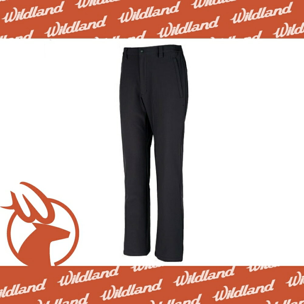 【Wildland 荒野 男 SOFTSHELL 保暖長褲《深鐵灰》】W2310-72/ 彈性纖維/抗靜電/休閒長褲