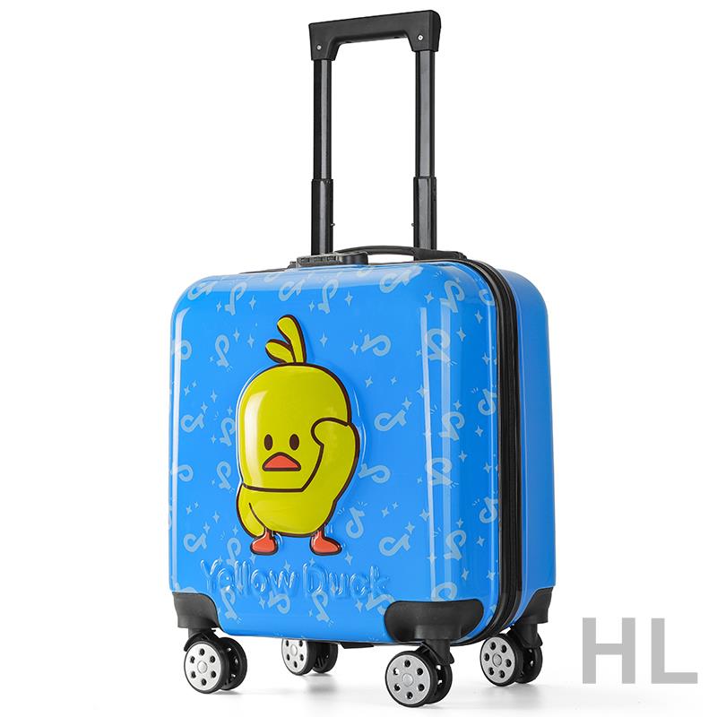 HL 兒童拉桿箱女孩卡通行李箱男孩寶寶旅行箱小型18寸皮箱密碼登機箱