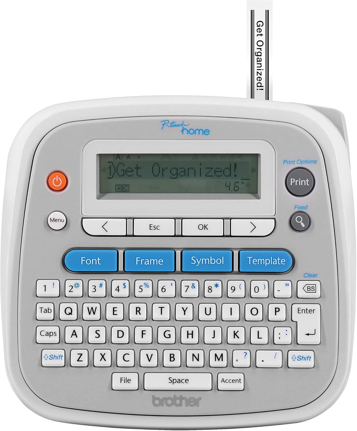[4美國直購] Brother P-Touch PT-D202 標籤機 Home Personal Label Maker 適最寬12mm標籤