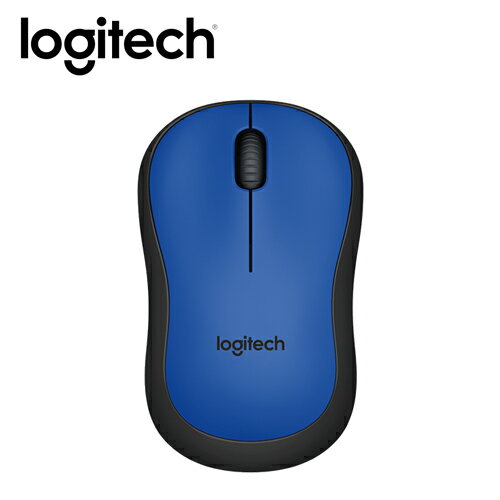 【logitech 羅技】M221 靜音無線滑鼠 藍 【贈手搖飲料杯套】【三井3C】