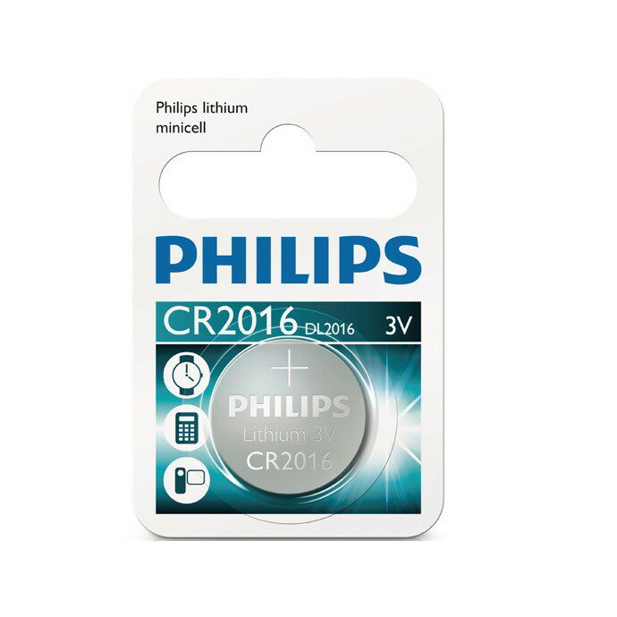 《省您錢購物網》全新~飛利浦PHILIPS鈕扣型電池*1顆(CR2016)