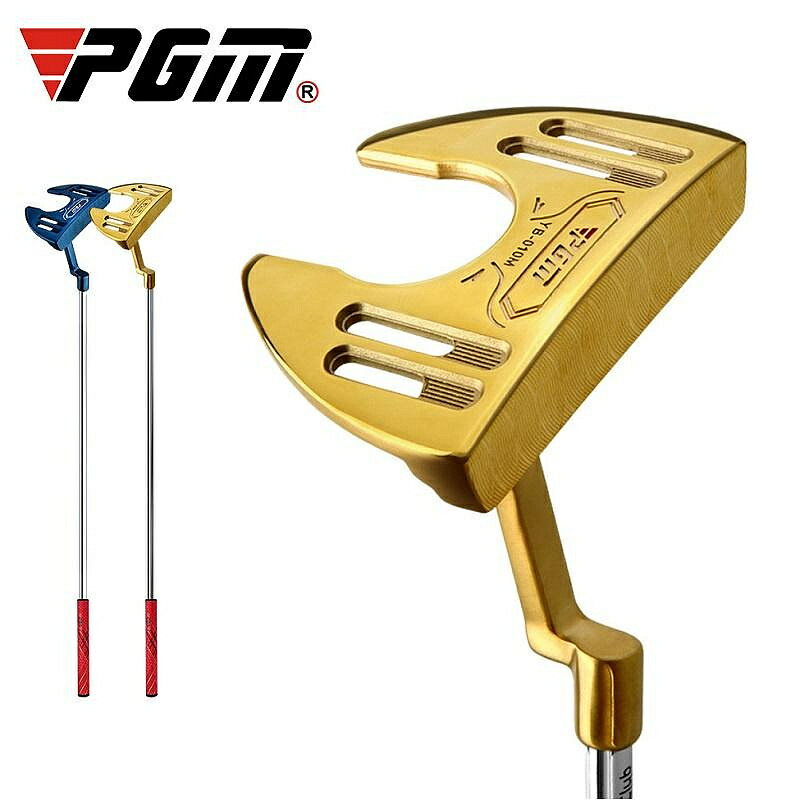 Pgm 金藍色 CNC 銑削右手高爾夫推桿,帶 15" 平衡大握把不銹鋼桿身和視線