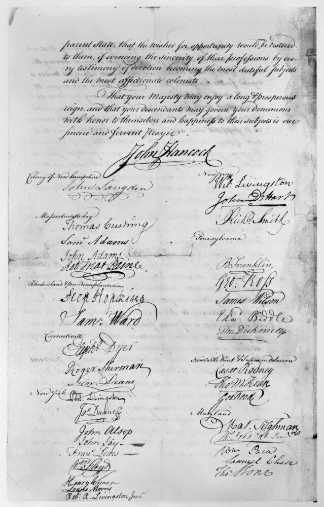 posterazzi-olive-branch-petition-1775-nsignature-page-of-the-olive