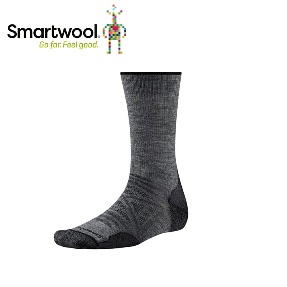 【美國 SmartWool Phd 戶外輕量減震中長襪 中性《灰》】SW001069/保暖/戶外/運動襪