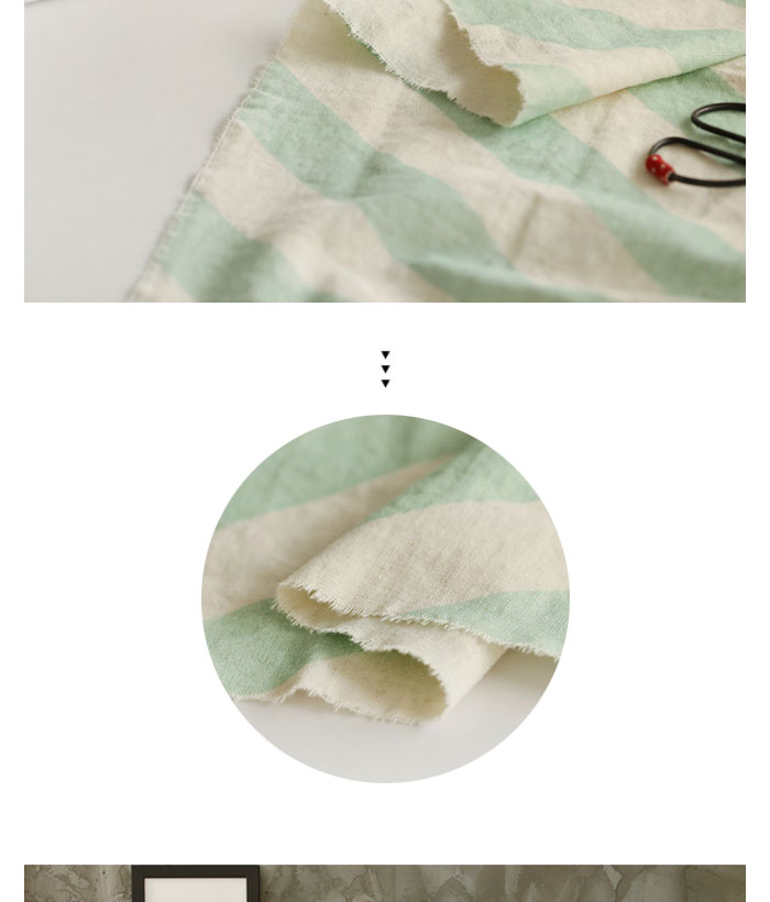 水洗麻 DIY手工布料 進口布料 斜條紋系列 GT759 3