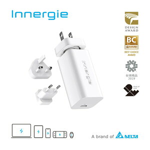 台達電子 Innergie 60C Pro (國際版) 60瓦 USB-C PD充電 萬用充電器 加購C-T 筆電充電線