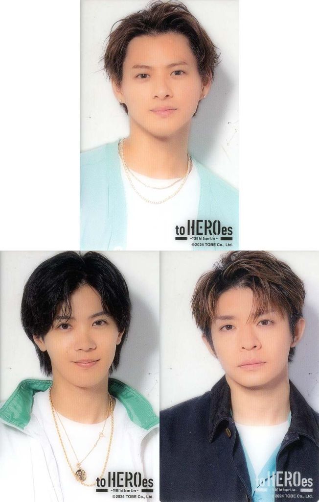 Number i透明卡片SET(3張SET)"to HEROes～TOBE 1 st Super Live～"