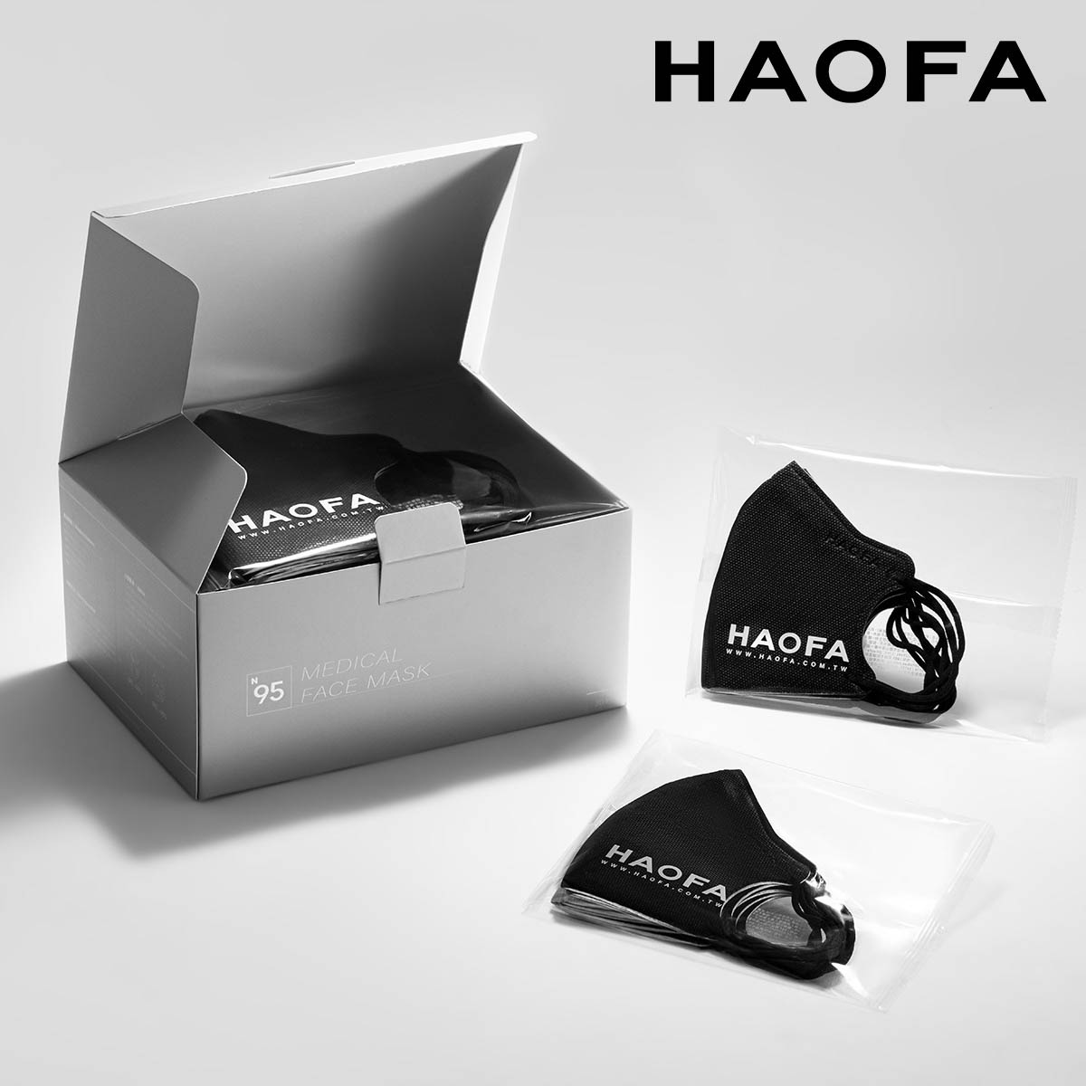 HAOFA氣密型高階PM2.5防護口罩-3色(30入)