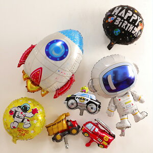 新品推薦宇航員太空人男孩兒童寶寶生日派對裝飾火箭主題鋁膜氣球