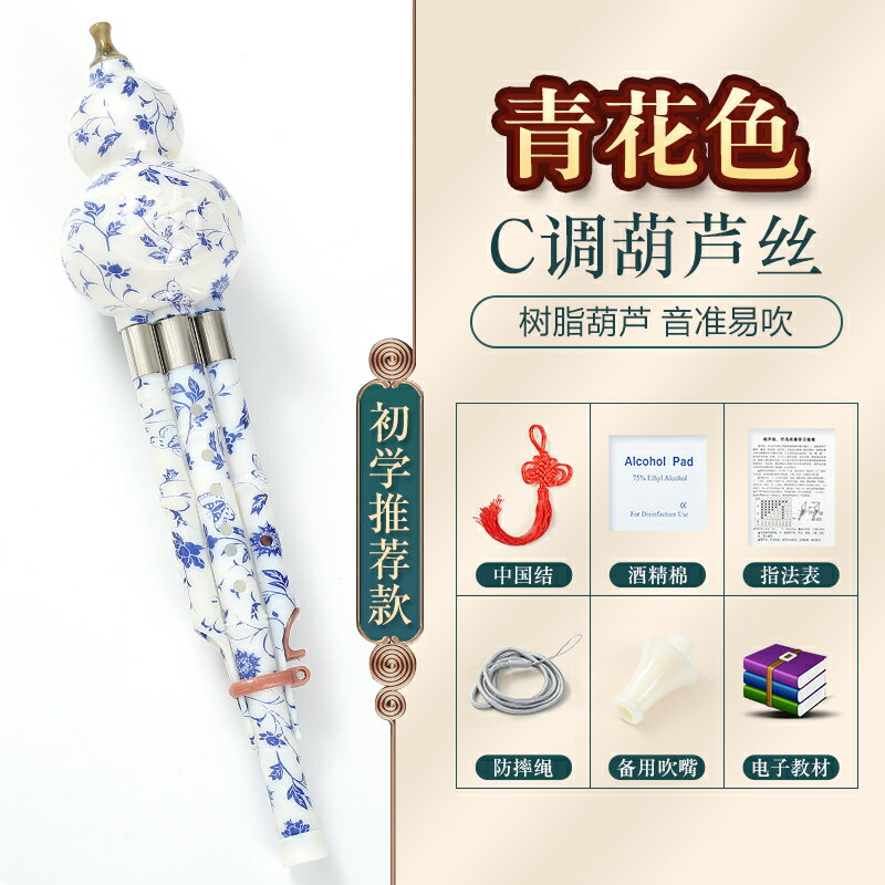 葫蘆絲 樂器 葫蘆絲樂器 民族葫蘆絲樂器初學者兒童C調降B調小學生專用專業演奏型胡蘆絲『ZW9958』