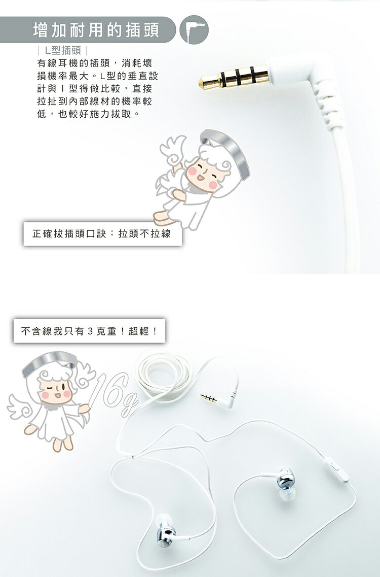 SONY 角色系列【天使耳機】 入耳式 線控 麥克風 【公司貨保固】 1