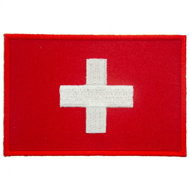 瑞士 背膠士氣章 布藝肩章 Flag Patch揹包貼 熱燙胸章 熨斗補丁貼 臂章