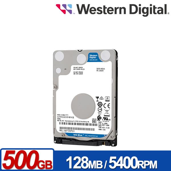 WD 藍標 500GB(7mm) 2.5吋硬碟 WD5000LPZX 內接硬碟