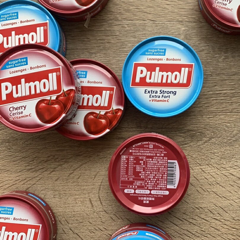 【怡家藥局】Pulmoll寶潤無糖喉糖/ 超涼薄荷、櫻桃