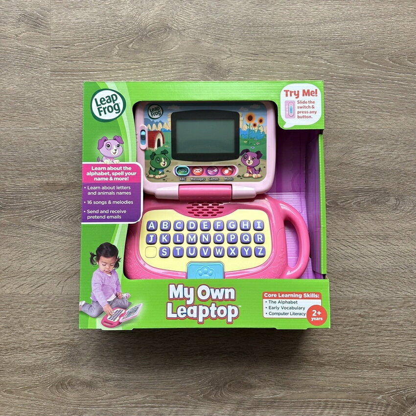 【怡家藥局】Leap Frog跳跳蛙 ★新版我的小筆電(粉、綠) ★歡樂學習快樂成長 原廠優質兒童玩具 現貨供應