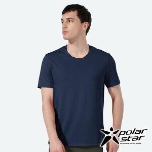 PolarStar 中性 排汗休閒圓領T恤『深藍』P20135