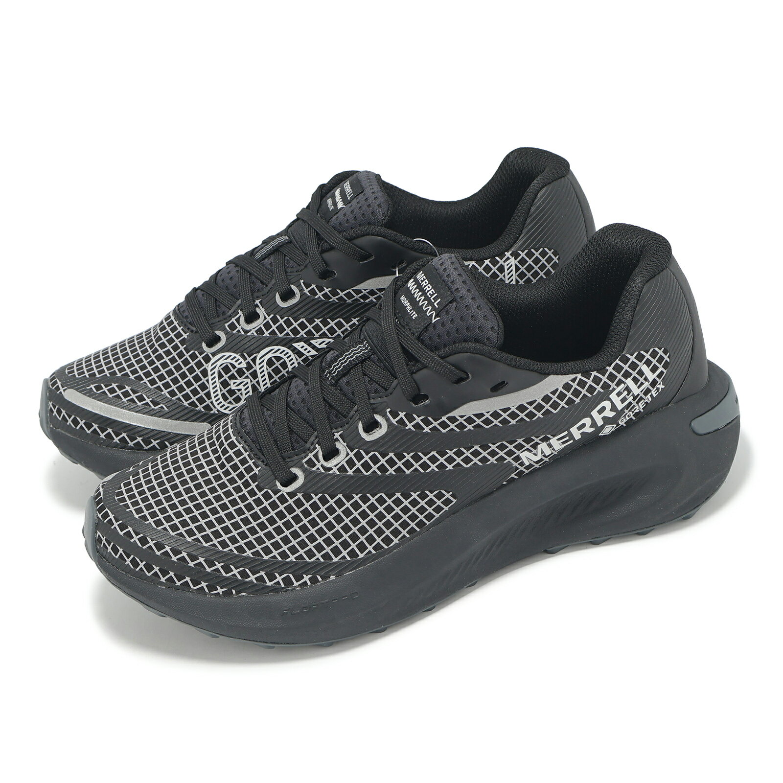 Merrell 越野跑鞋 Morphlite Reflective GTX 女鞋 黑灰 防水 回彈 廣告主打款 7